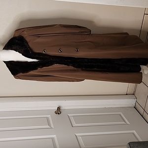 Vintage Mink Lined Rain Coat